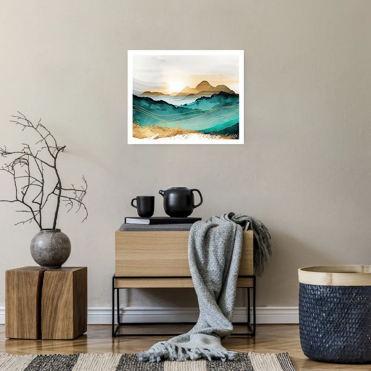 Pôster - À beira da abstração – paisagem - 50x40 cm