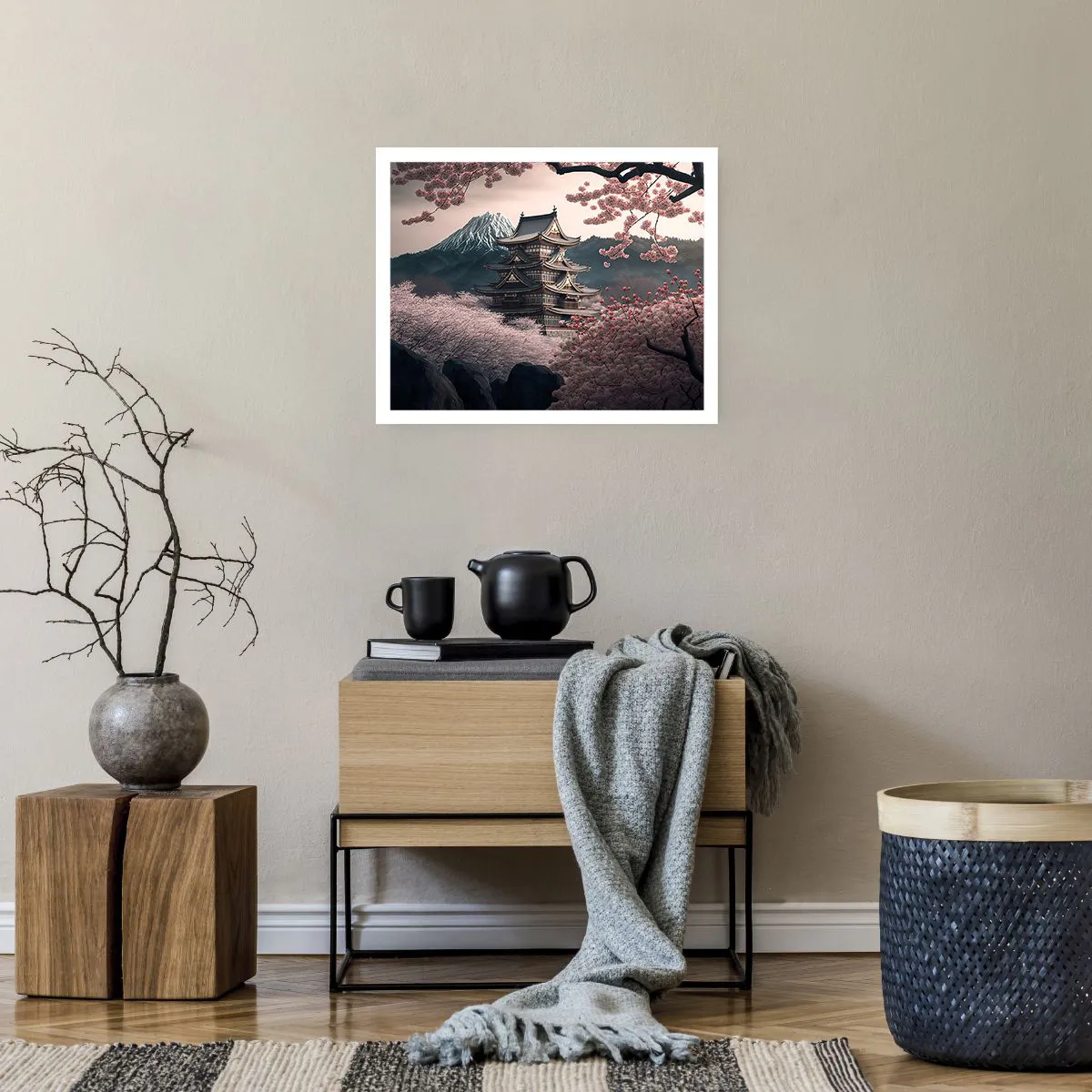 Plakat - Kraj kwitnącej wiśni - 50x40 cm