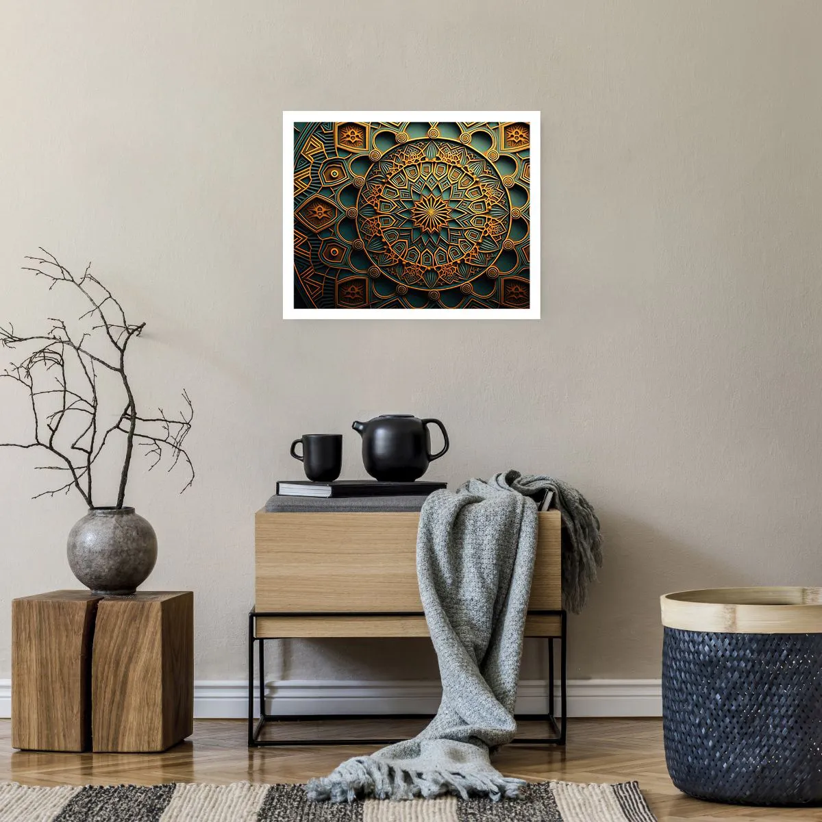 Affiche - Poster - Dans une ambiance arabe - 50x40 cm