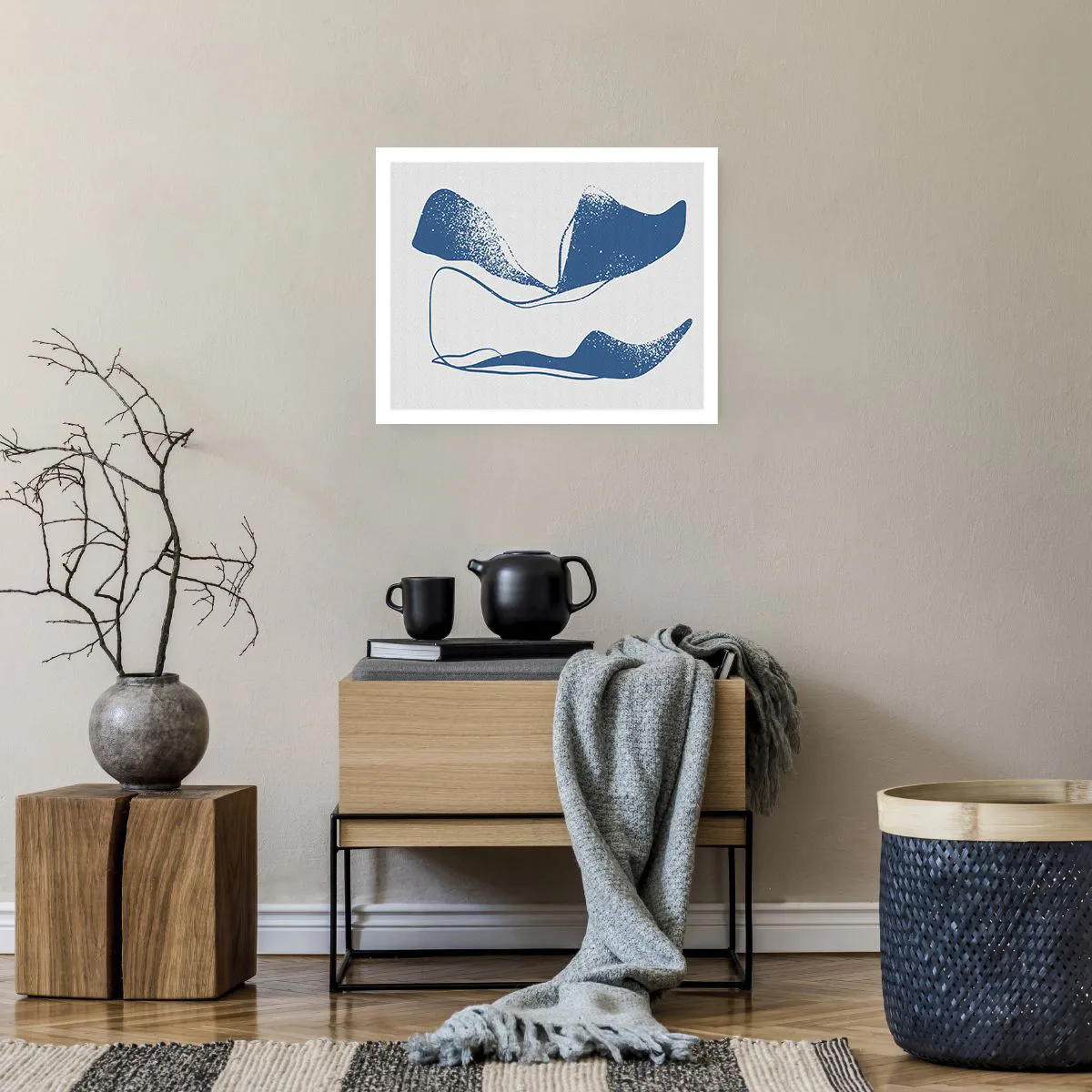 Poster - Geflügelte Abstraktion - 50x40 cm