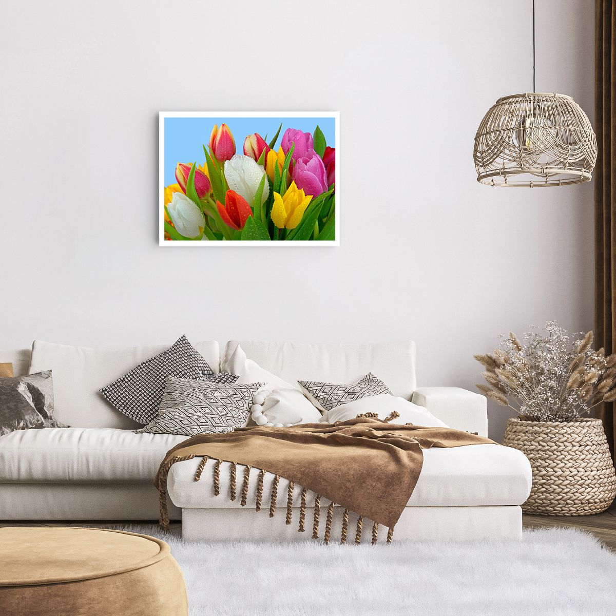 Poster ohne Rahmen Tulpen, Poster ohne Rahmen Blumen, Poster ohne Rahmen Blumenstrauß, Poster ohne Rahmen Natur, Poster ohne Rahmen Farbenfrohe Blumen