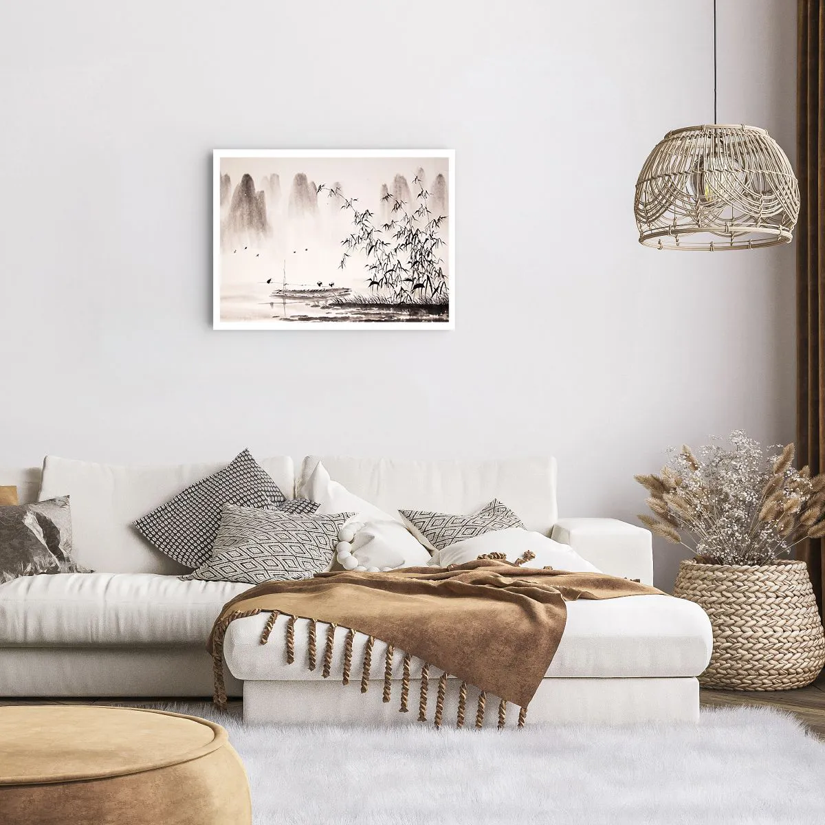 Poster - Quiet As a Rice Field - 70x50 cm