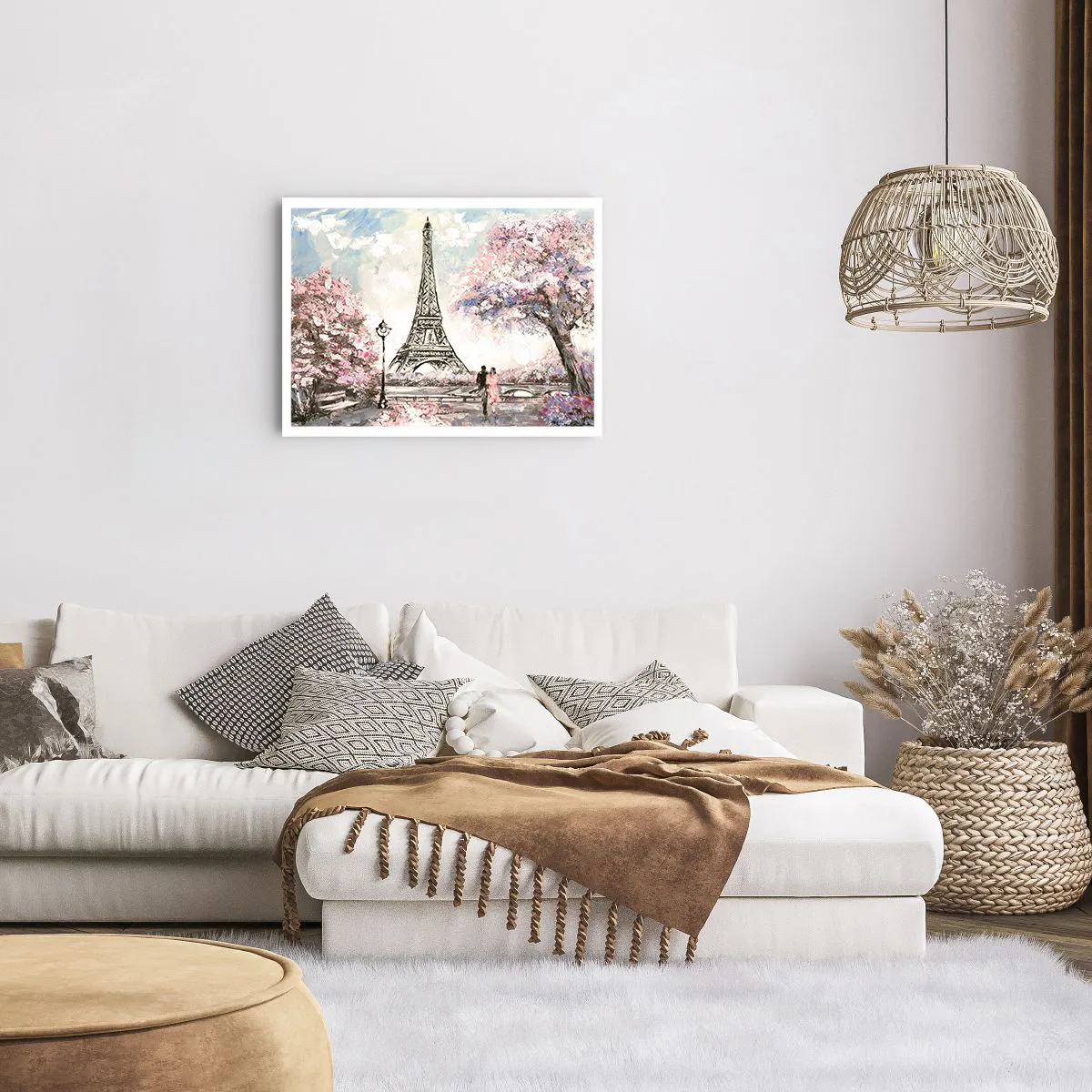 Affisch - Aprilpromenad i Paris - 70x50 cm