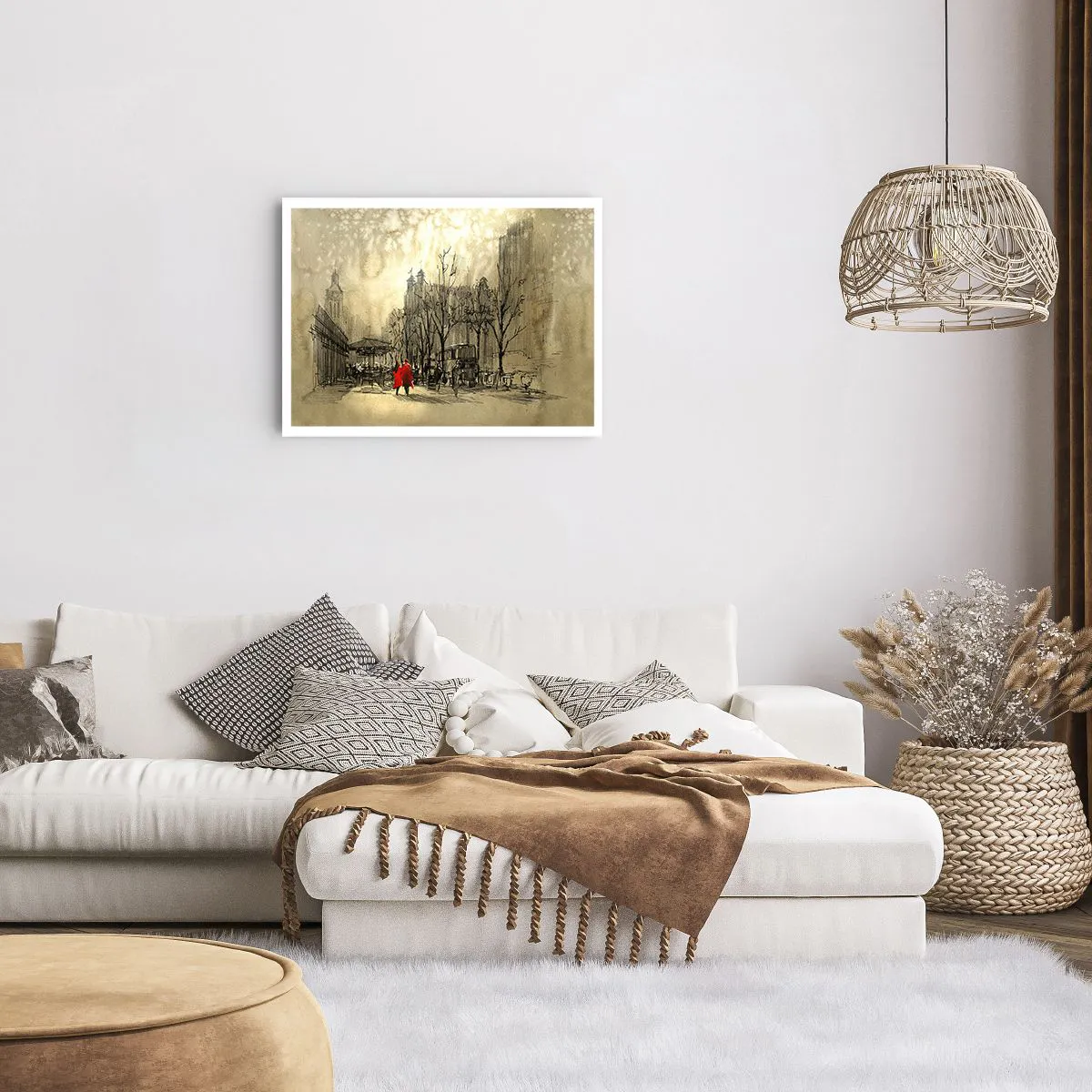 Affisch - Träff i London-dimman - 70x50 cm