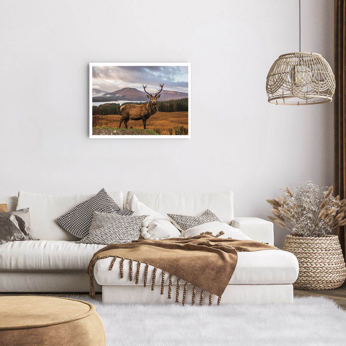 Unframed Poster Animals, Unframed Poster Deer, Unframed Poster Landscape, Unframed Poster Scotland, Unframed Poster Mountains