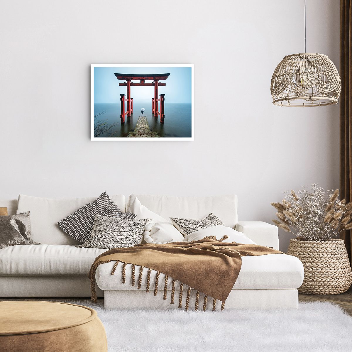 Unframed Poster Asia, Unframed Poster Hakone Temple, Unframed Poster Japan, Unframed Poster Religion, Unframed Poster Culture