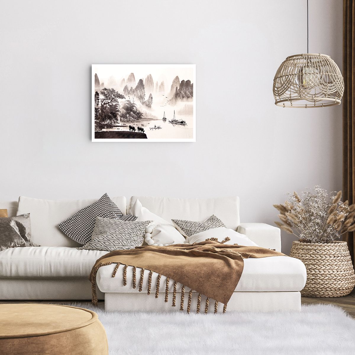 Unframed Poster Landscape, Unframed Poster Asia, Unframed Poster Sepia, Unframed Poster Nature, Unframed Poster Art