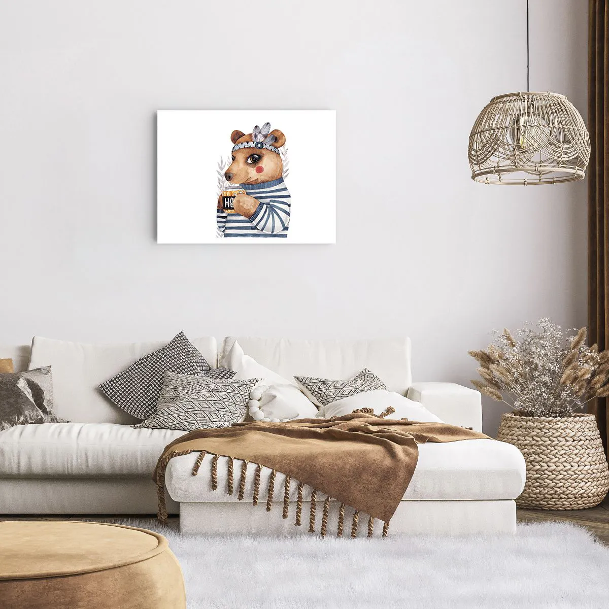 Poster - Sweet Lady Bear - 70x50 cm