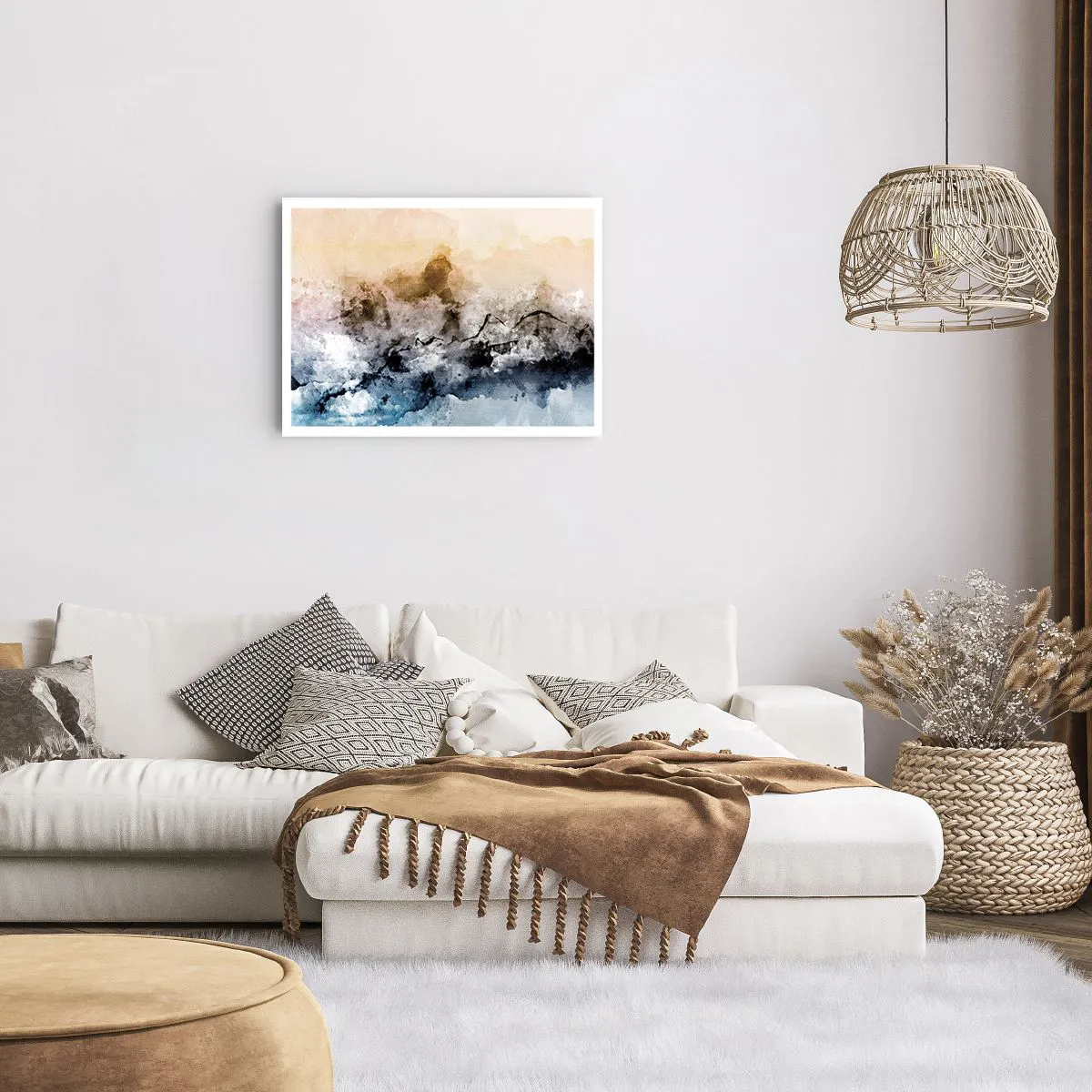 Plakát - Ponořené do mračna mlhy - 70x50 cm