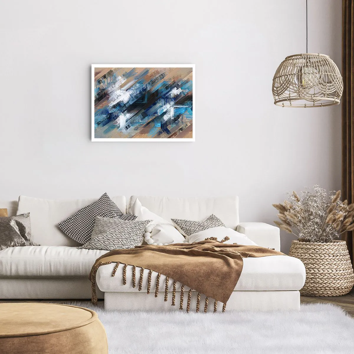 Affisch - På en blå sluttning - 70x50 cm