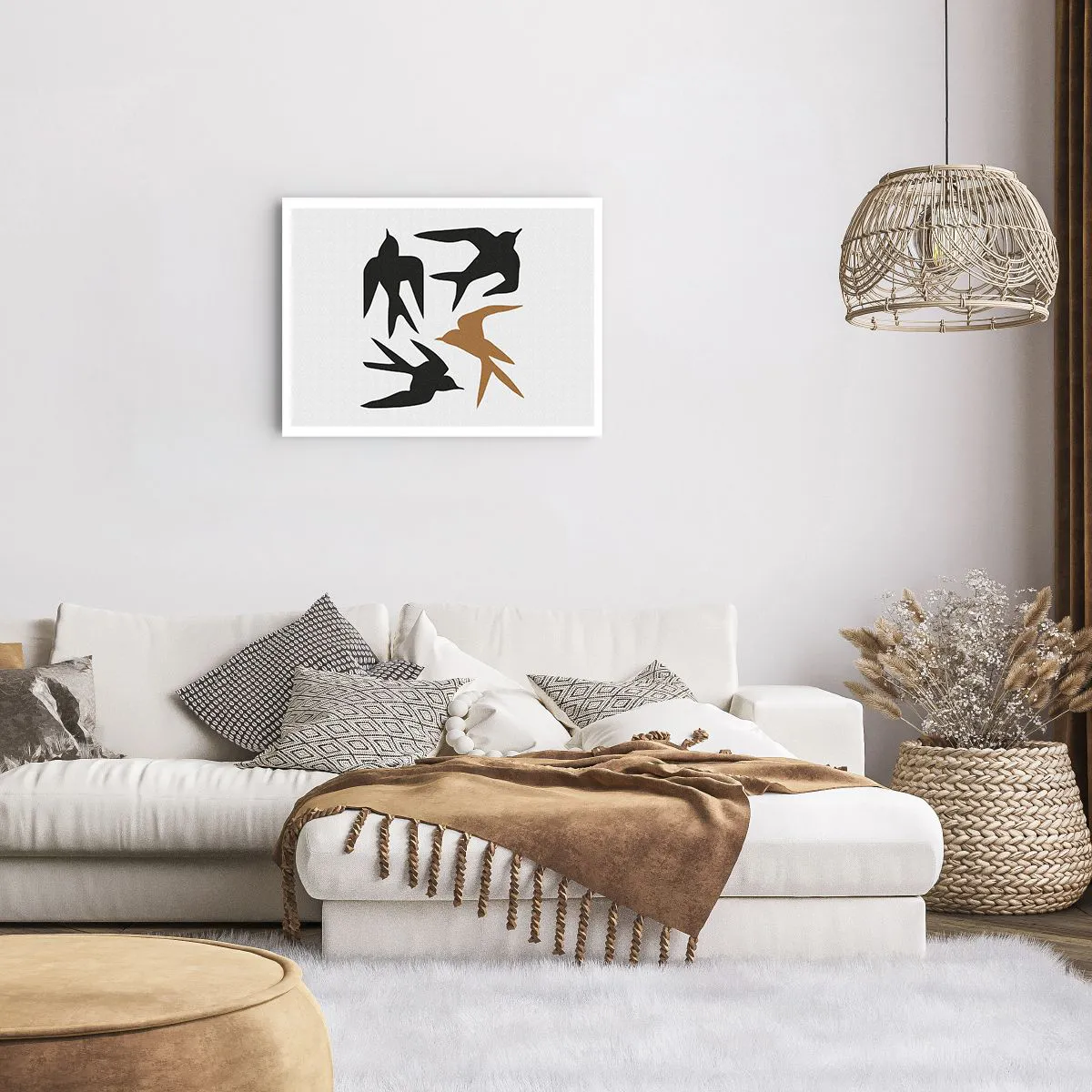 Poster - Swallows at Play - 70x50 cm