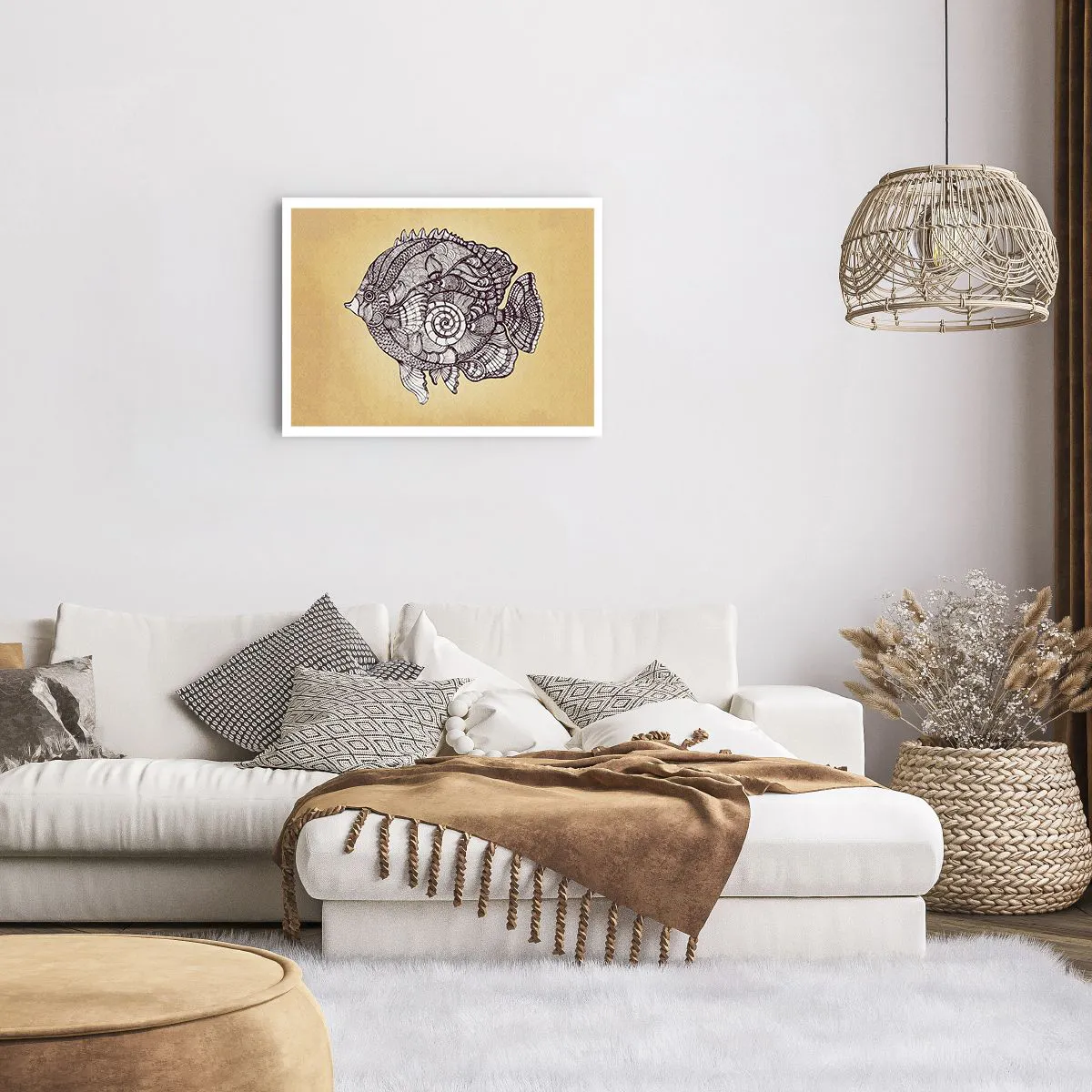 Poster - Aus dem Ozean der Ornamente - 70x50 cm