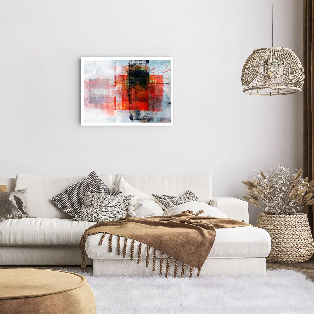 Plakat - Kompozycja rozżarzona - 70x50 cm