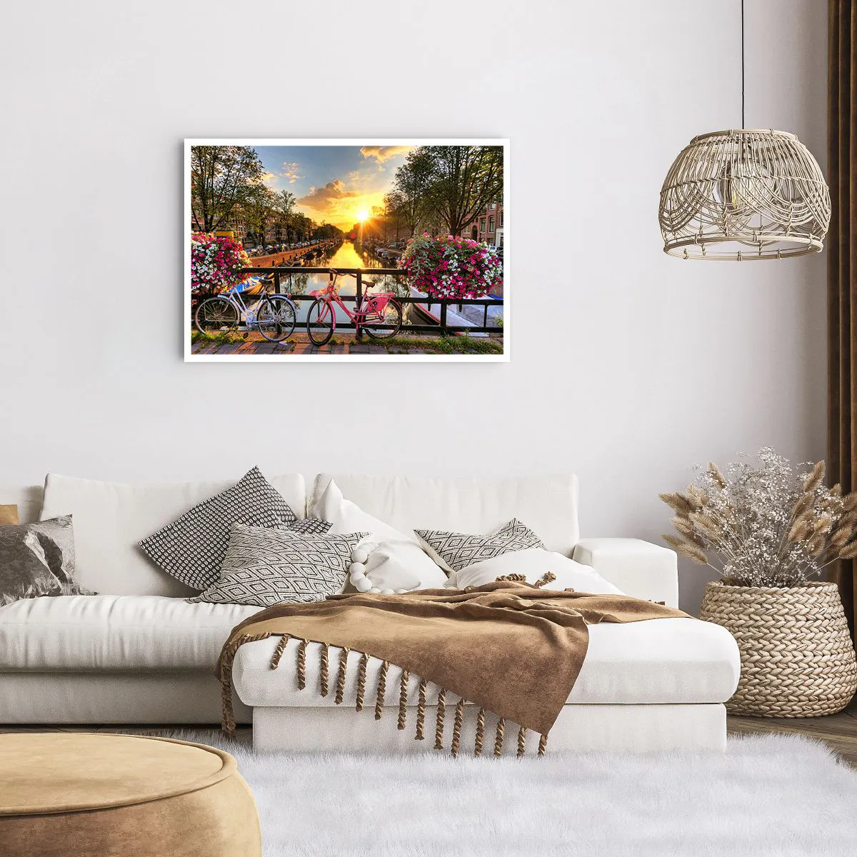 Poster - Spring Morning in Amsterdam - 91x61 cm