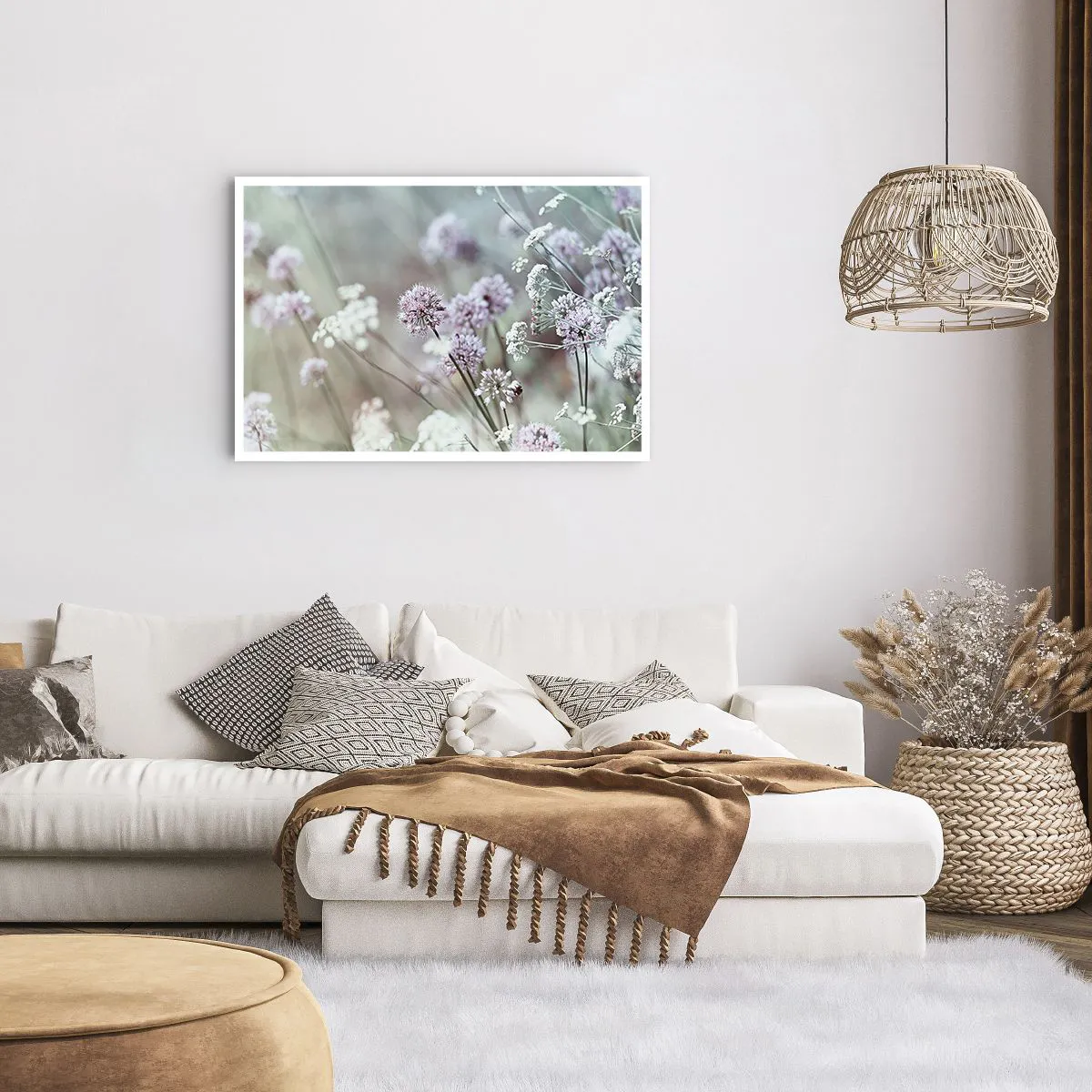 Póster - Dulces filigranas de hierbas - 91x61 cm