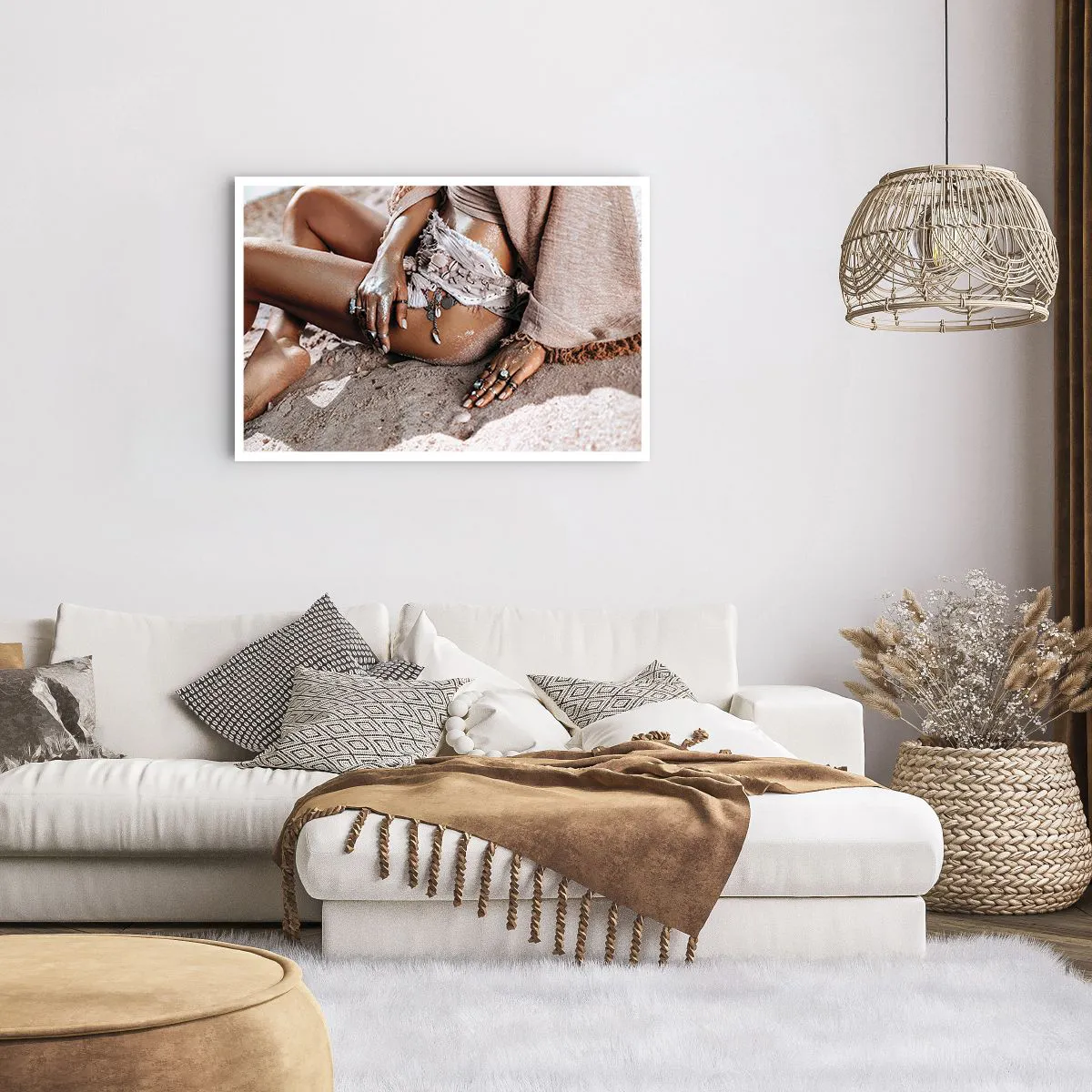 Poster - Door de golven gegooid? - 91x61 cm