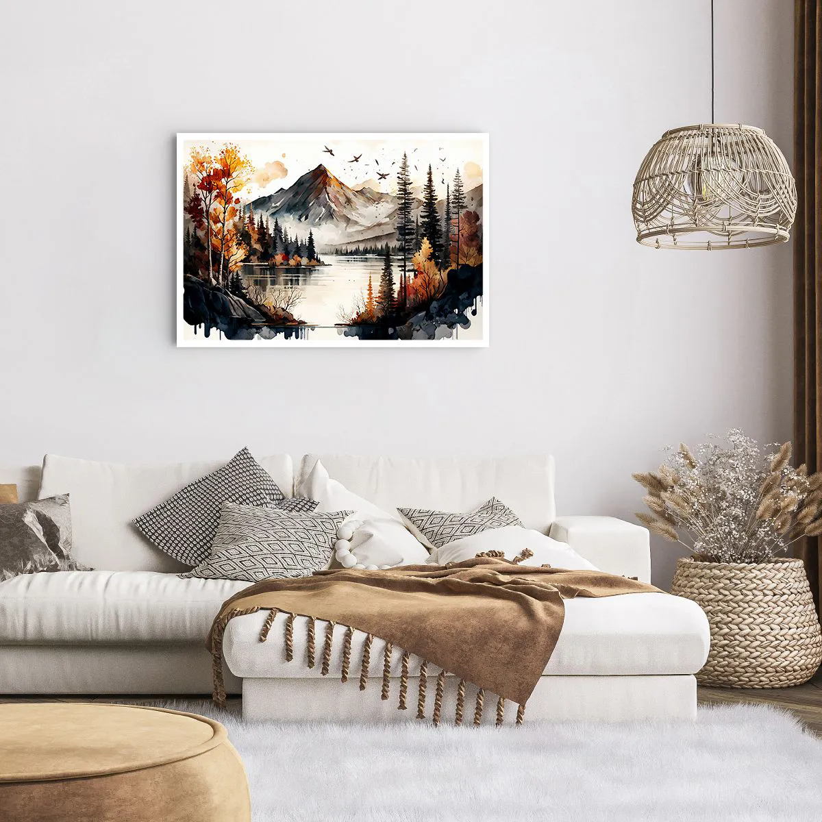 Affisch - Gyllene höst i fjällen - 91x61 cm