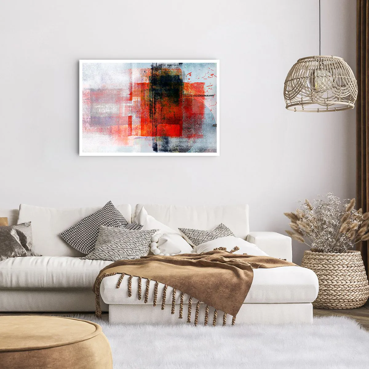 Plakat - Kompozycja rozżarzona - 91x61 cm