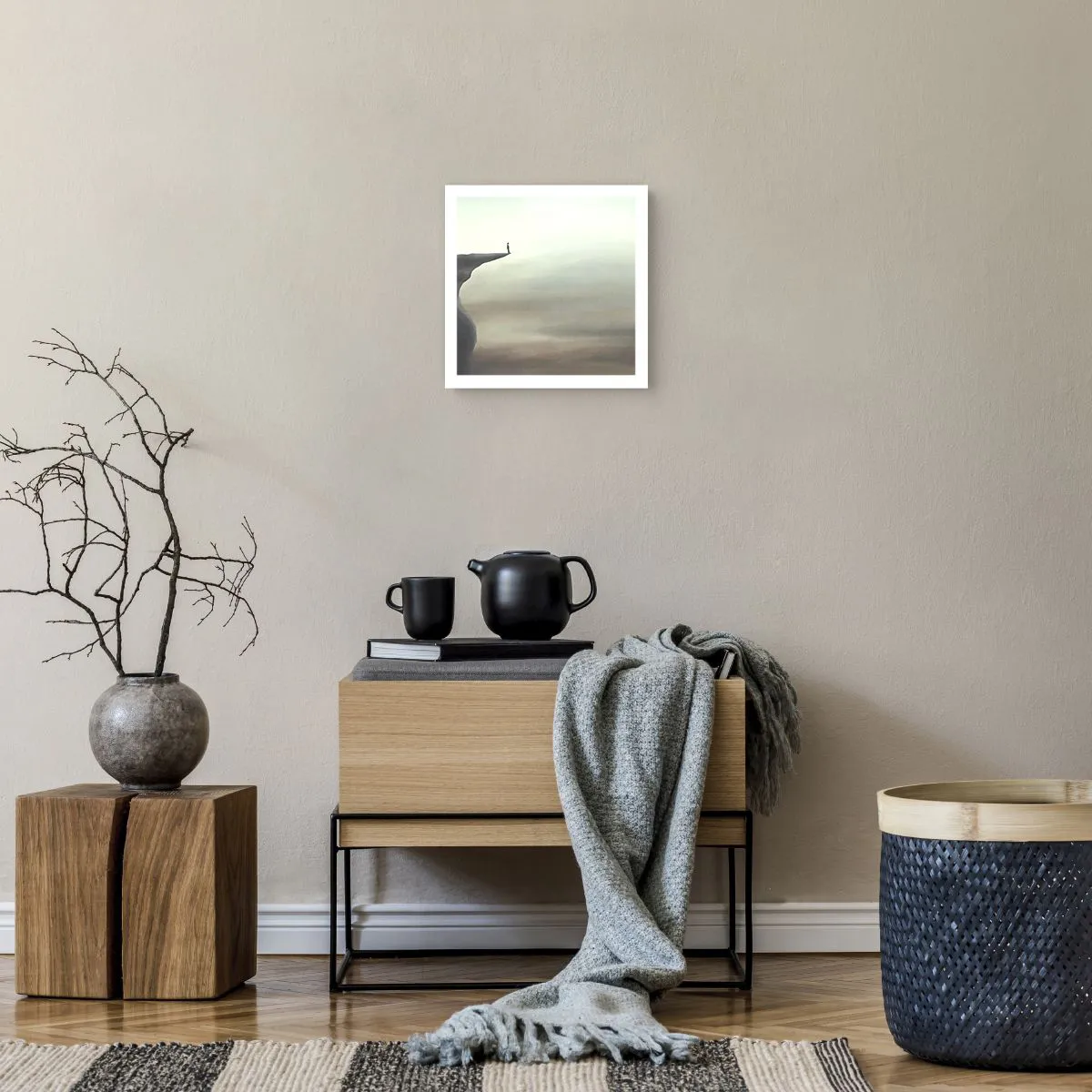 Plakat - Do góry, oczywiście! - 30x30 cm