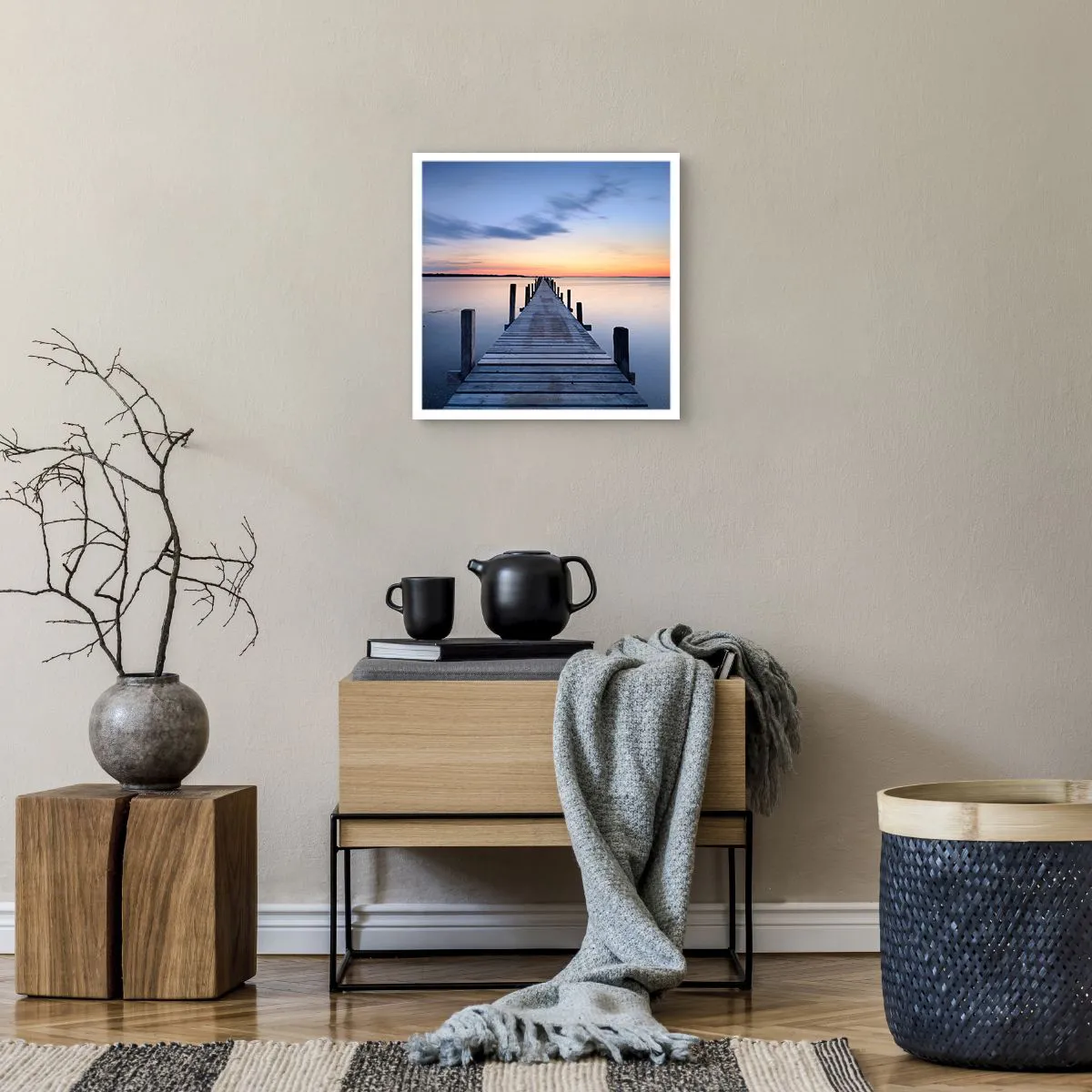 Poszter - A derűs szürkület nyugalma - 40x40 cm