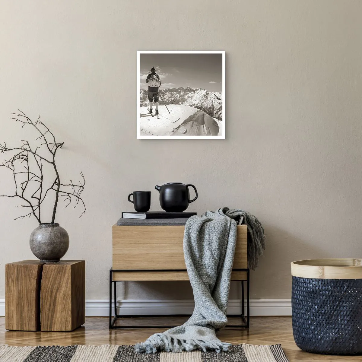 Affisch - Och fjällen är samma - 40x40 cm