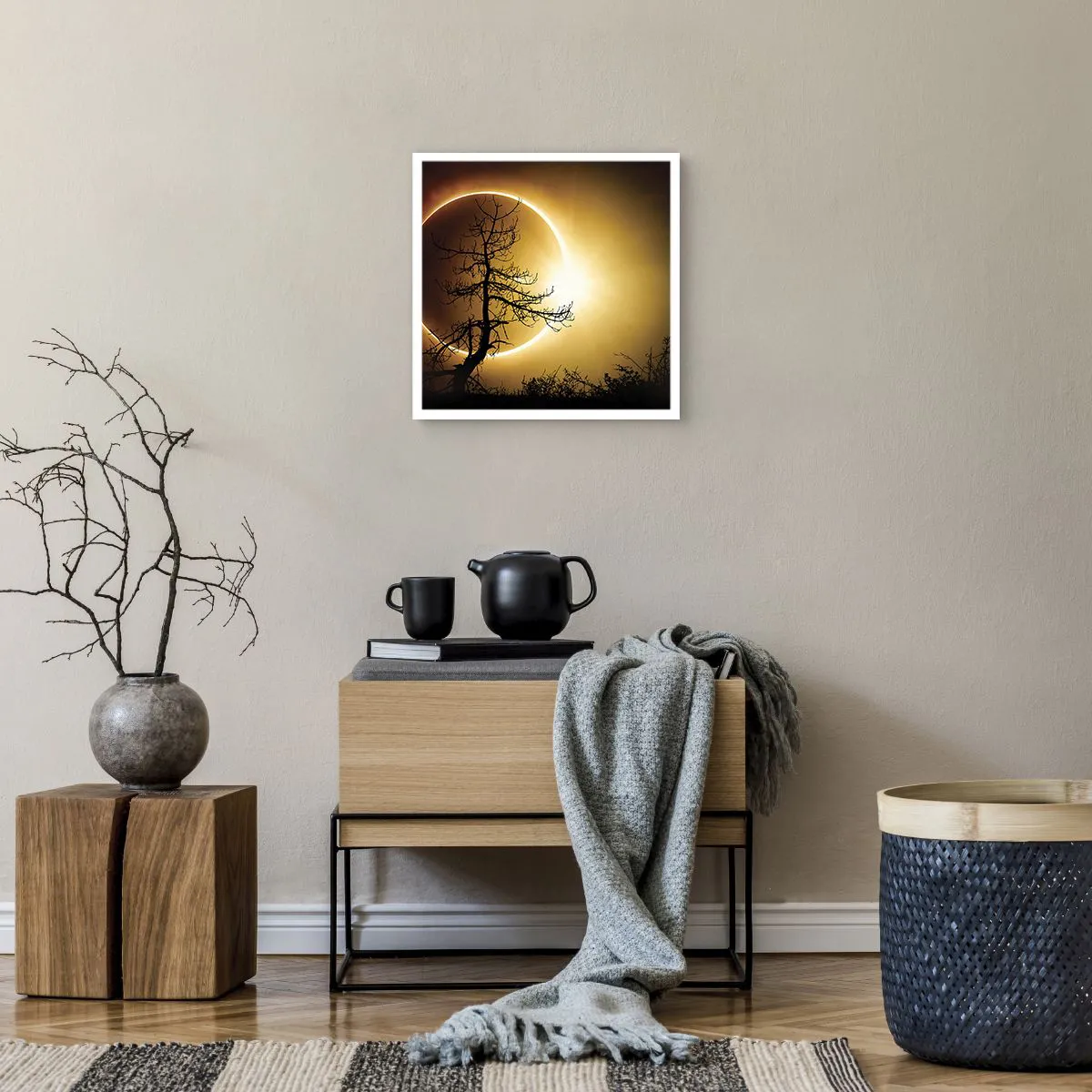 Plakat - Total formørkelse - 40x40 cm