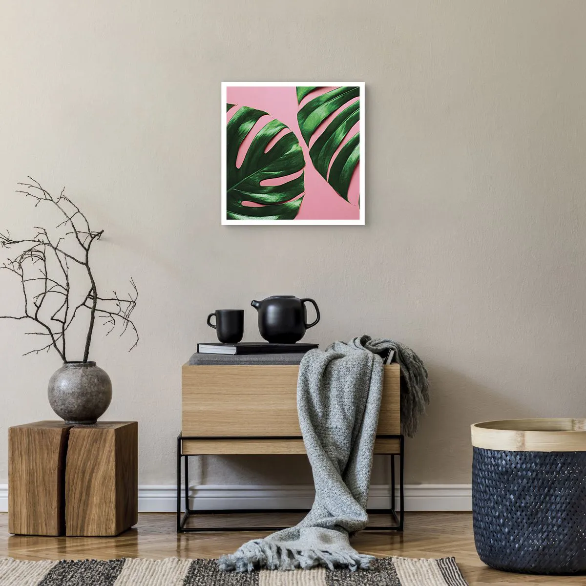 Plakat - Grønt rendez-vous - 40x40 cm