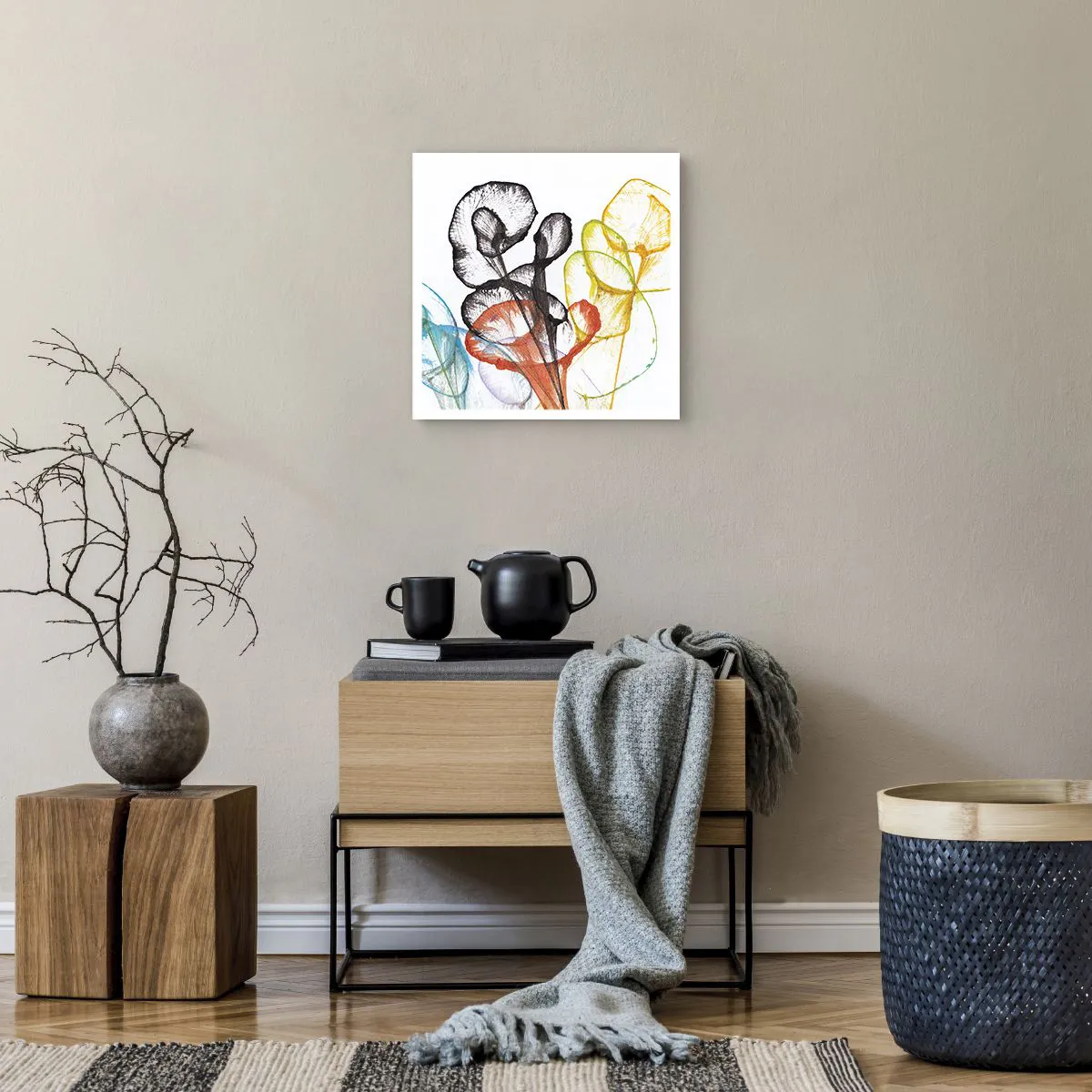 Poster - Blumen mit Seele - 40x40 cm