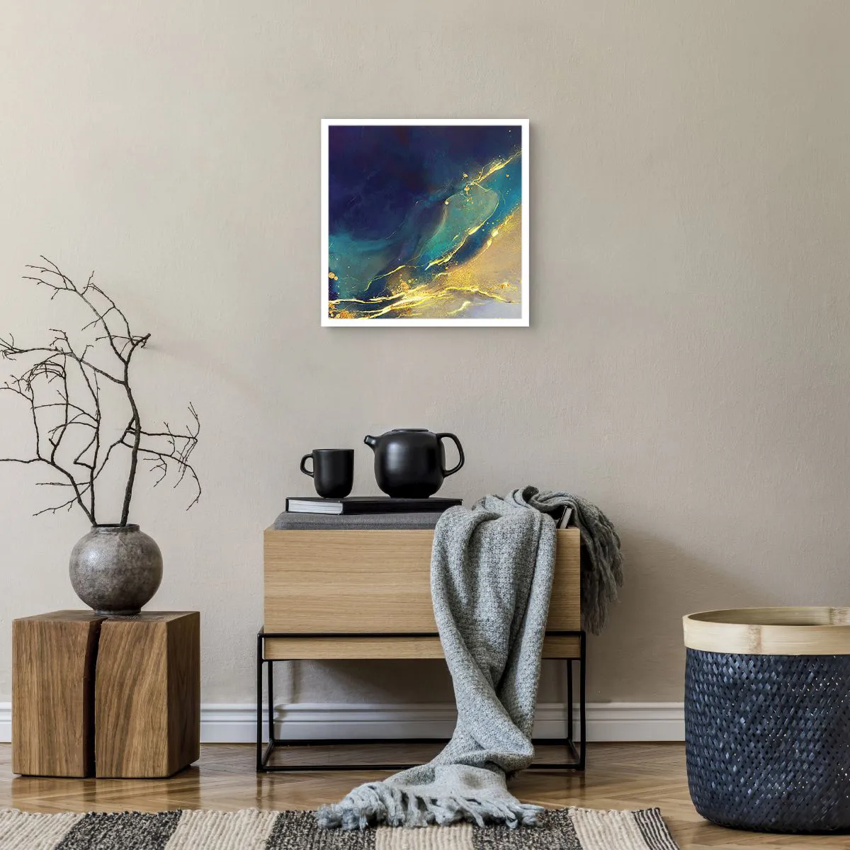 Poster - Golden Flood - 40x40 cm