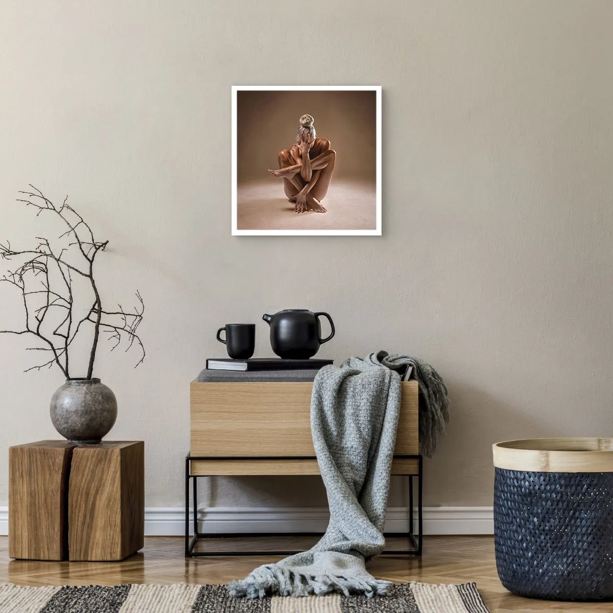 Plakat - Enhed mellem krop og ånd - 40x40 cm