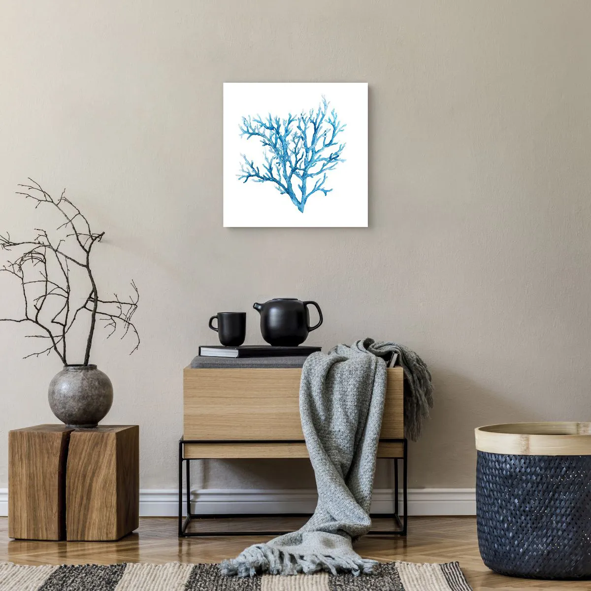 Affiche - Poster - Filigrane nautique - 40x40 cm