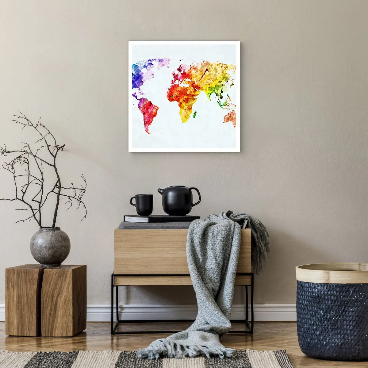 Poszter - A világ minden színe - 50x50 cm