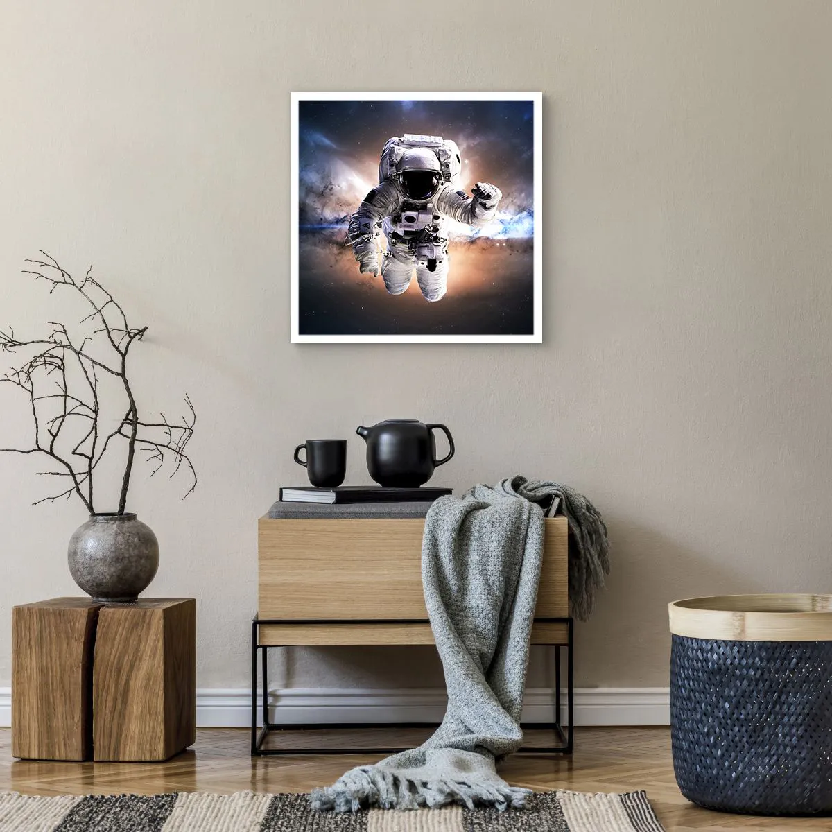 Poster - Groeten vanuit de ruimte - 50x50 cm