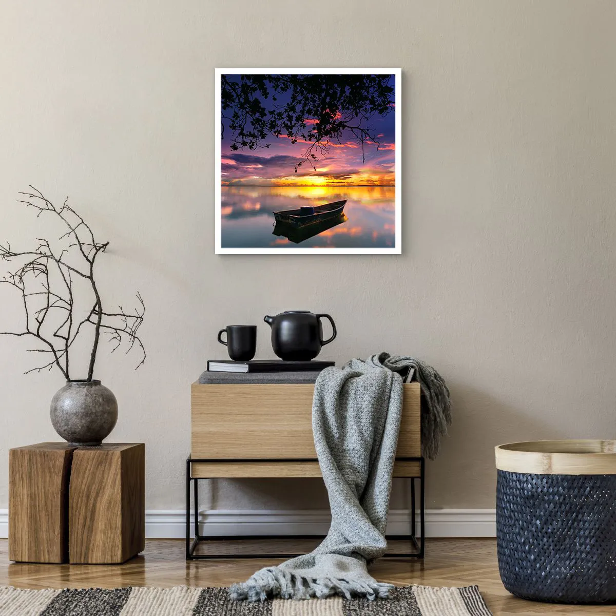 Plagát - „Zdá sa, že visíš uprostred neba…“ - 50x50 cm