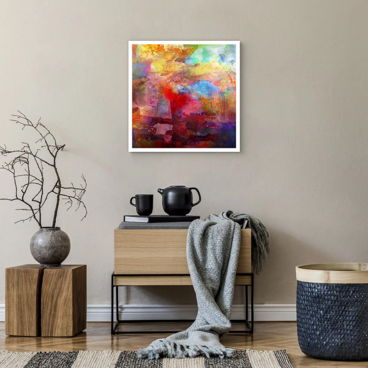 Plakat - Zajrzeć do środka tęczy - 50x50 cm