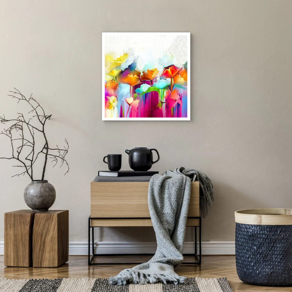 Poszter - Kivirágzott a szivárvány - 50x50 cm