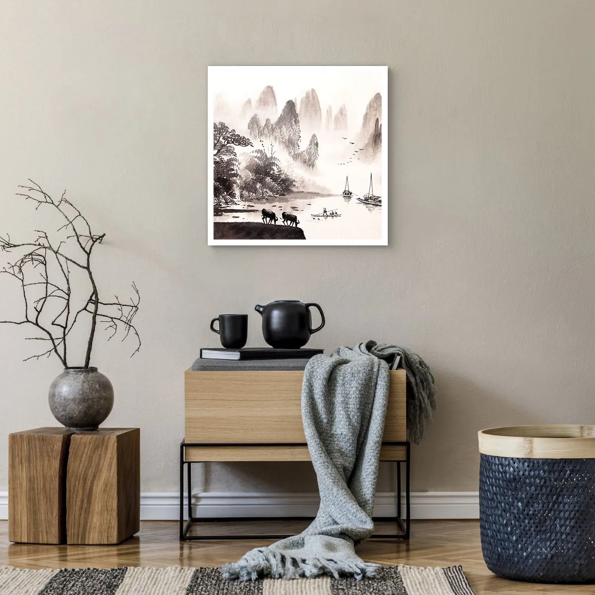 Póster - La exótica vida cotidiana de Oriente - 50x50 cm