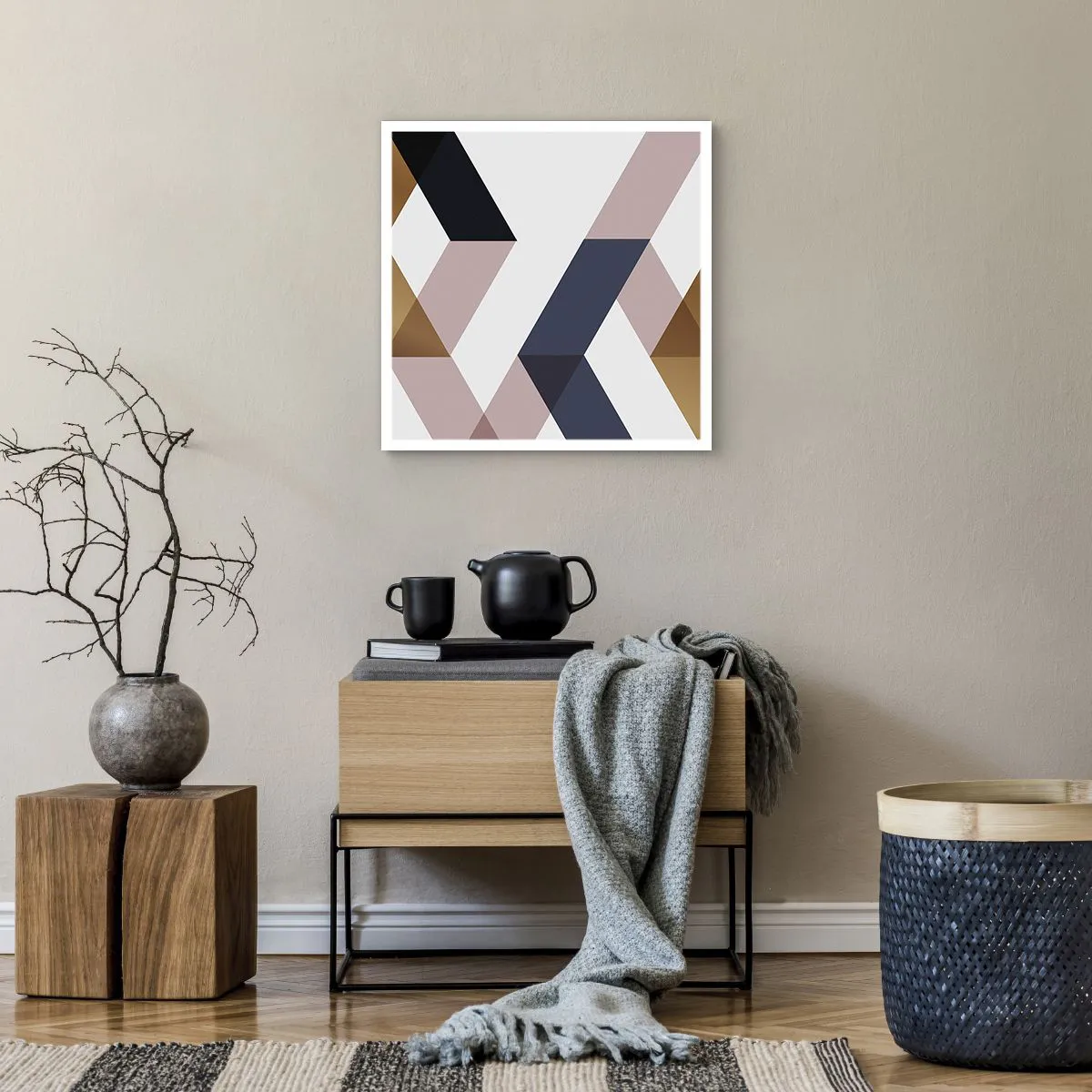 Affiche - Poster - Plats et angles - 50x50 cm