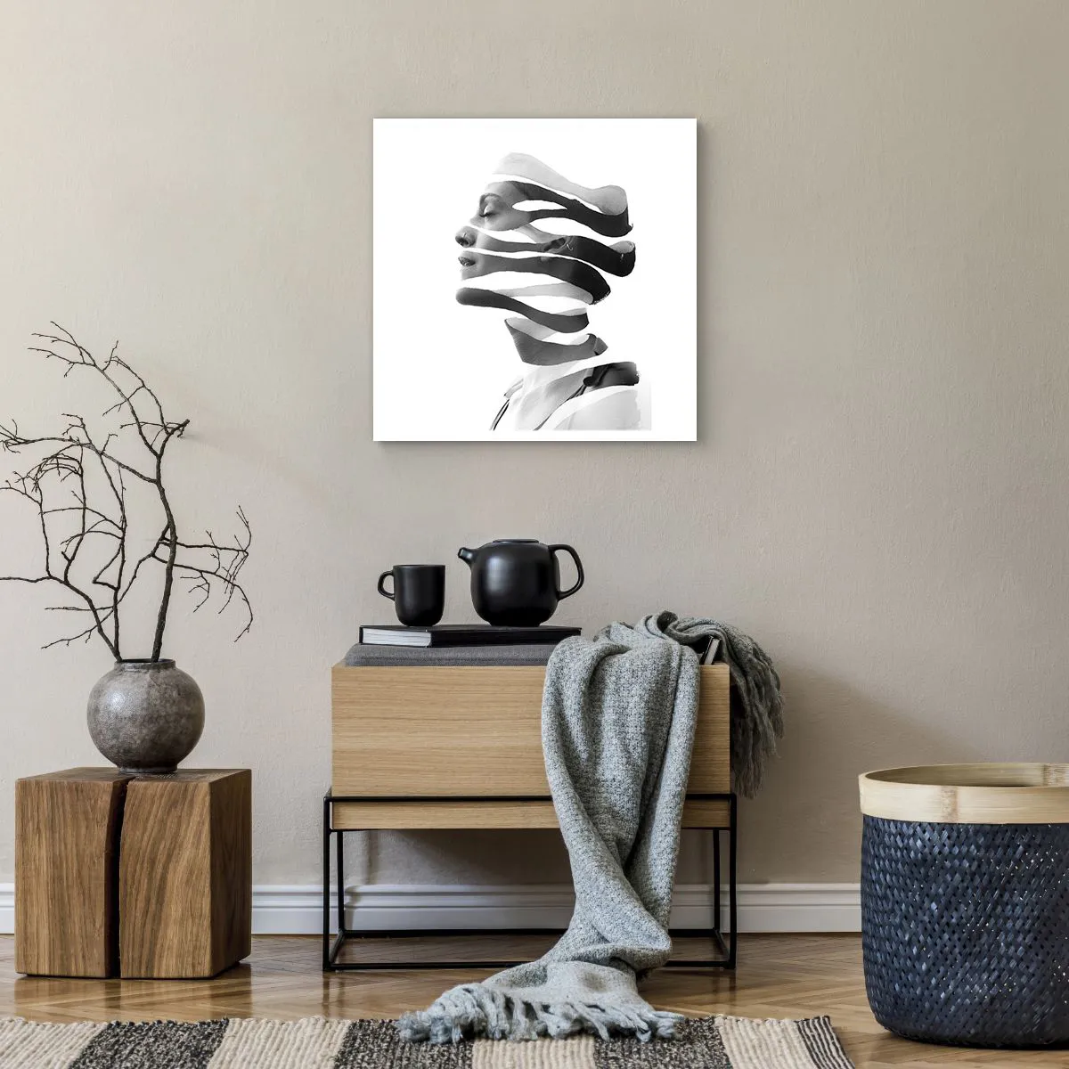 Póster - Retrato surrealista - 50x50 cm