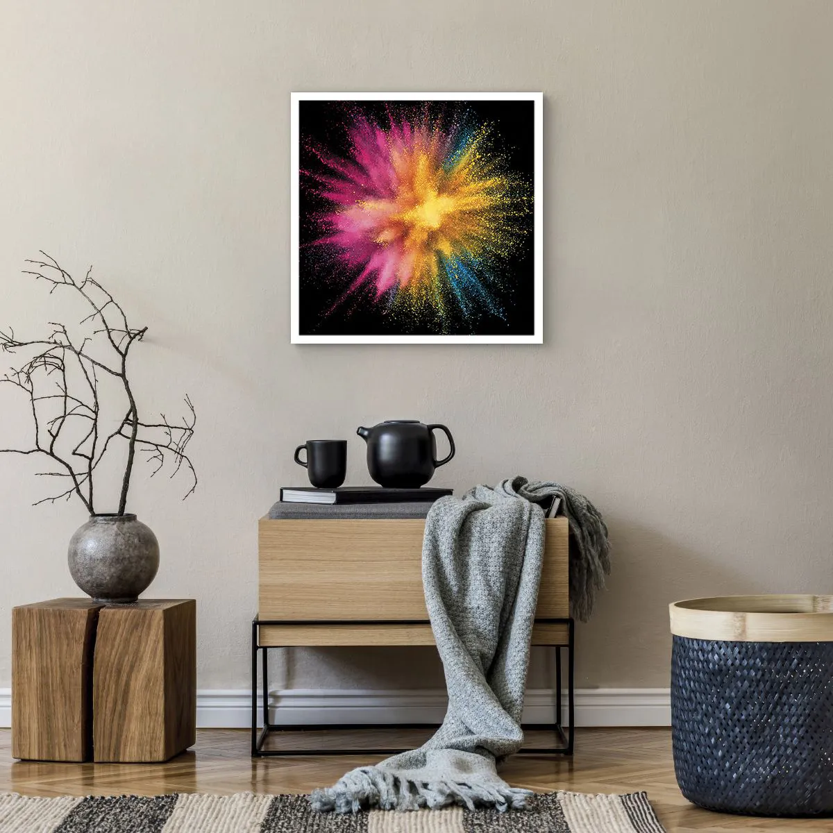 Poster - Die Geburt der Farben - 50x50 cm