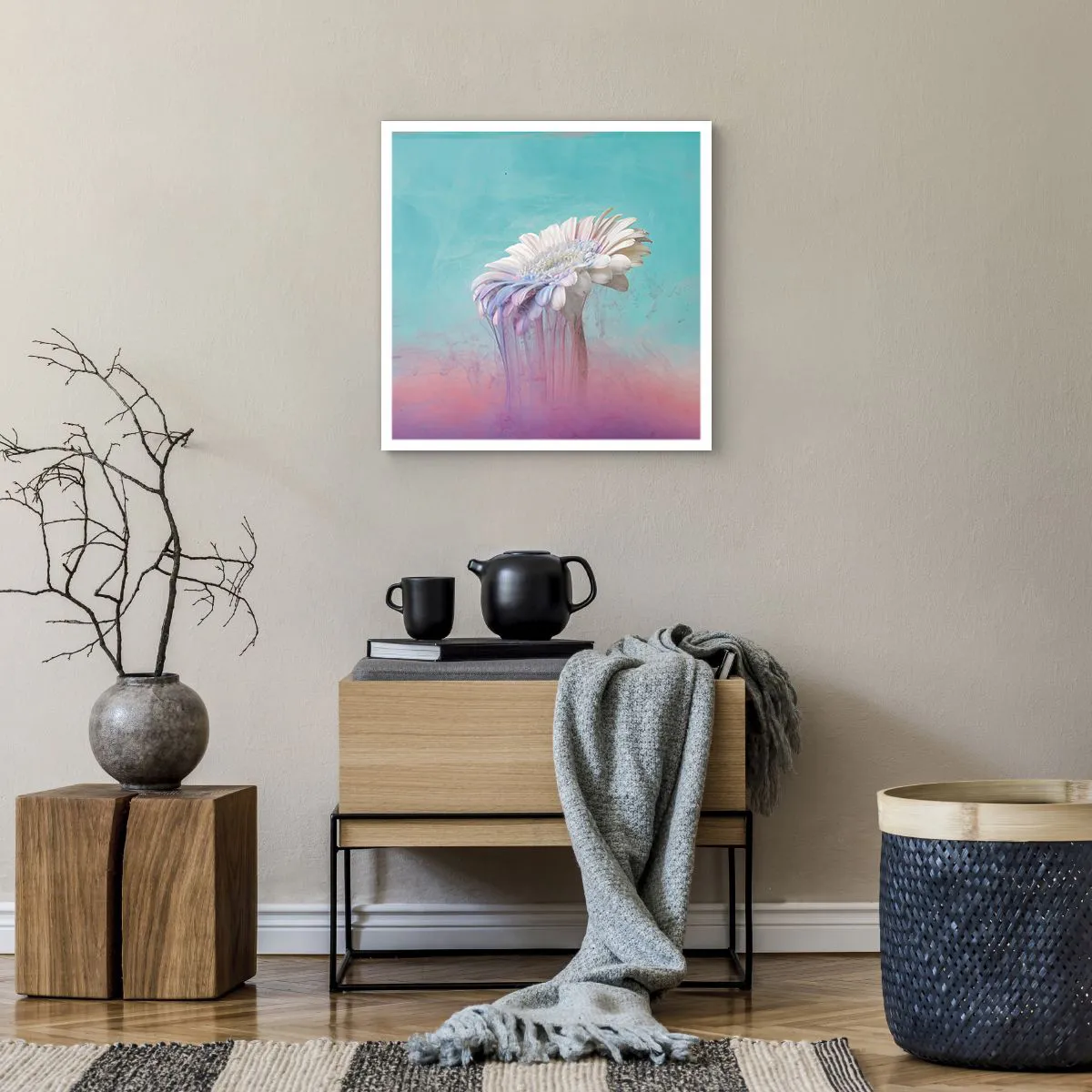 Affiche - Poster - Le monde souterrain des fleurs - 50x50 cm