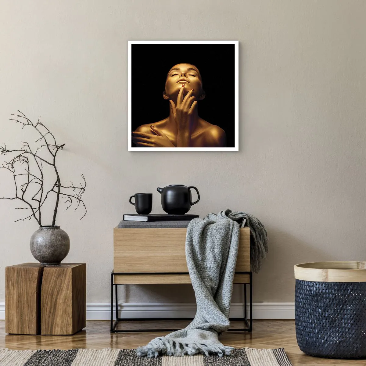 Poster - Wie goldene Seide - 50x50 cm