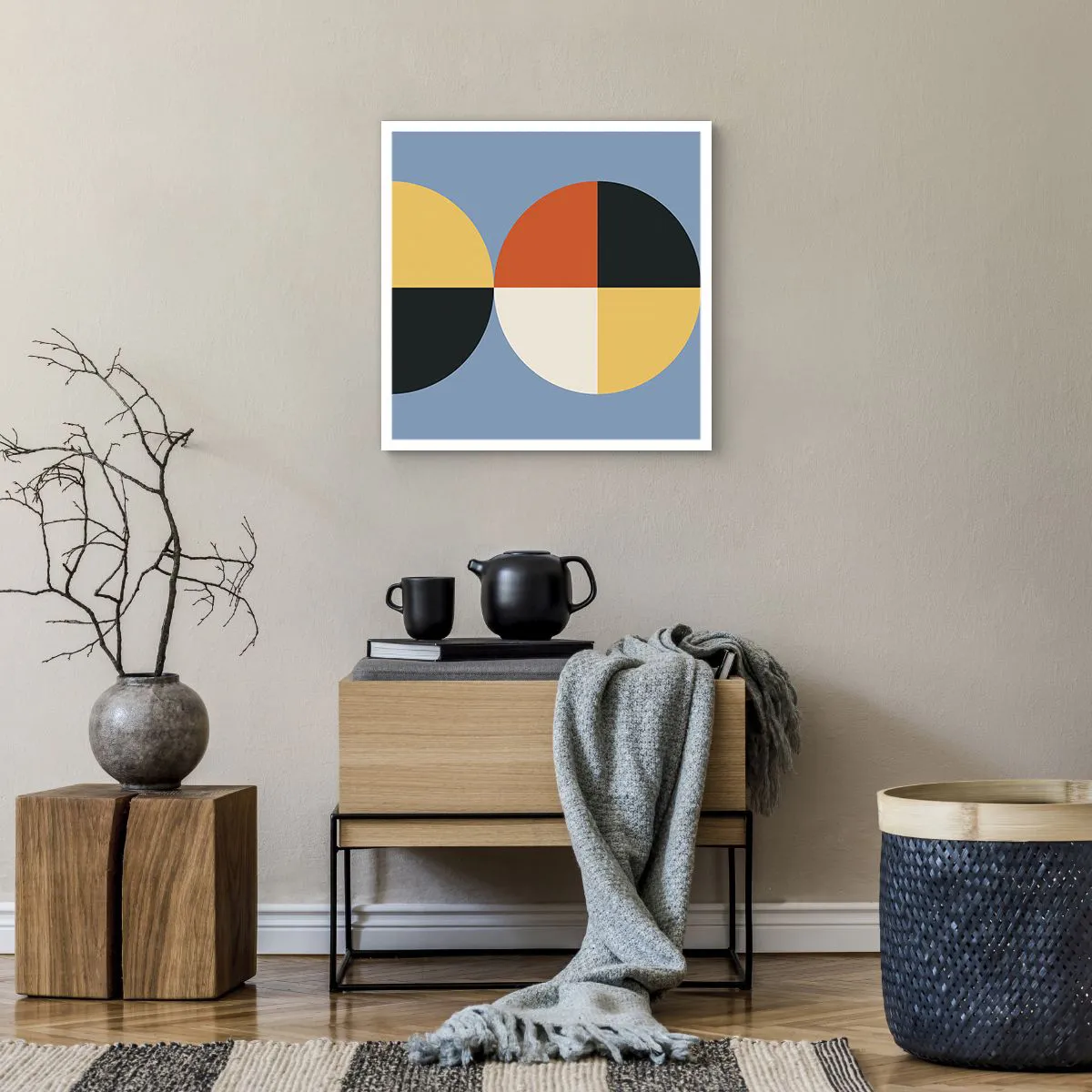 Affiche - Poster - Regarde et compte - 50x50 cm