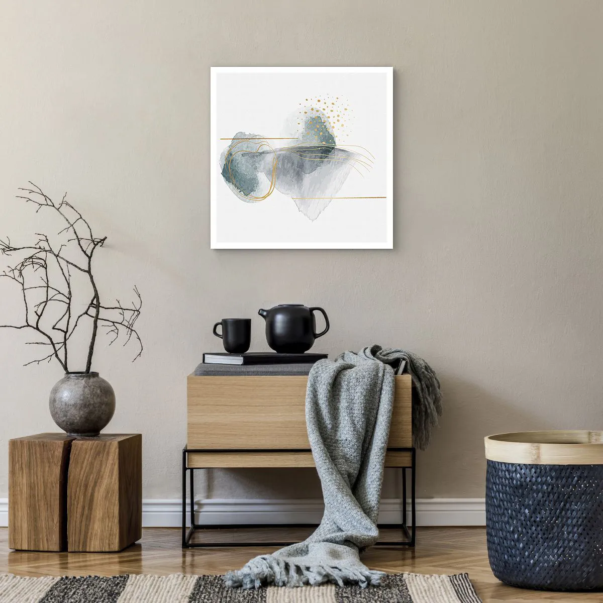 Poszter - A szürkeség és az arany kapcsolatáról - 50x50 cm