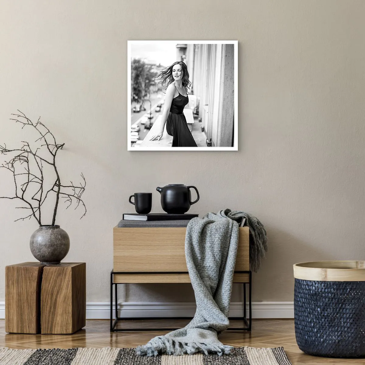 Plakat - Z pewnością paryżanka - 50x50 cm