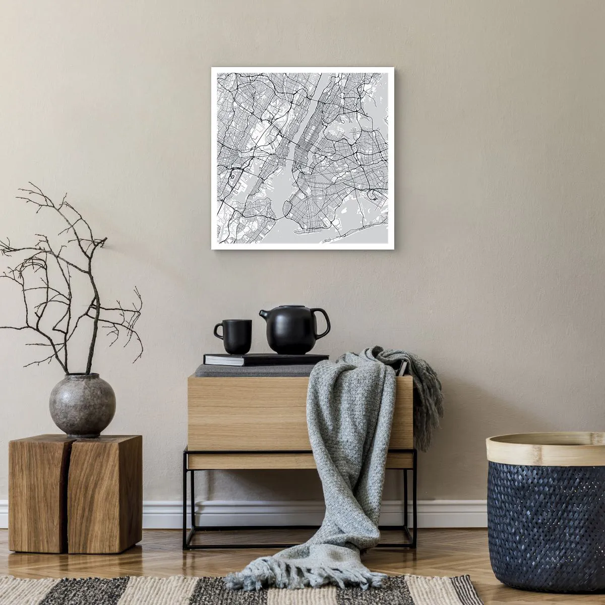 Poster - Die Anatomie einer Metropole - 50x50 cm