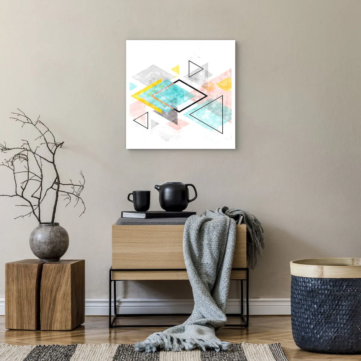 Poszter - Geometriai játék - 50x50 cm