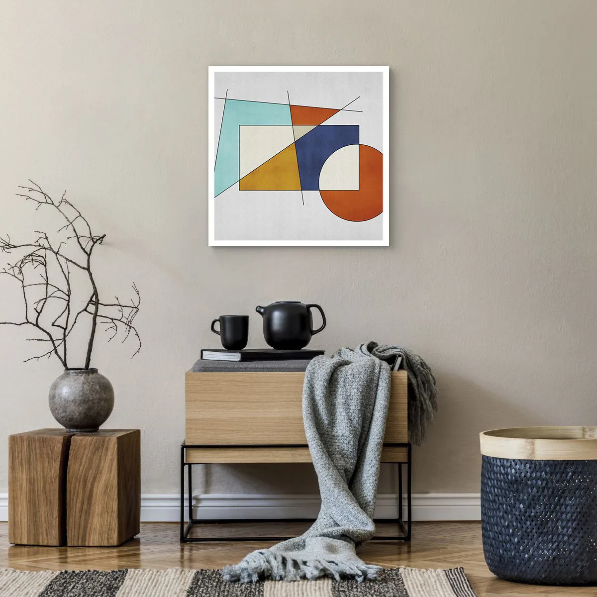 Poster - Abstract: Modernist Fun - 50x50 cm