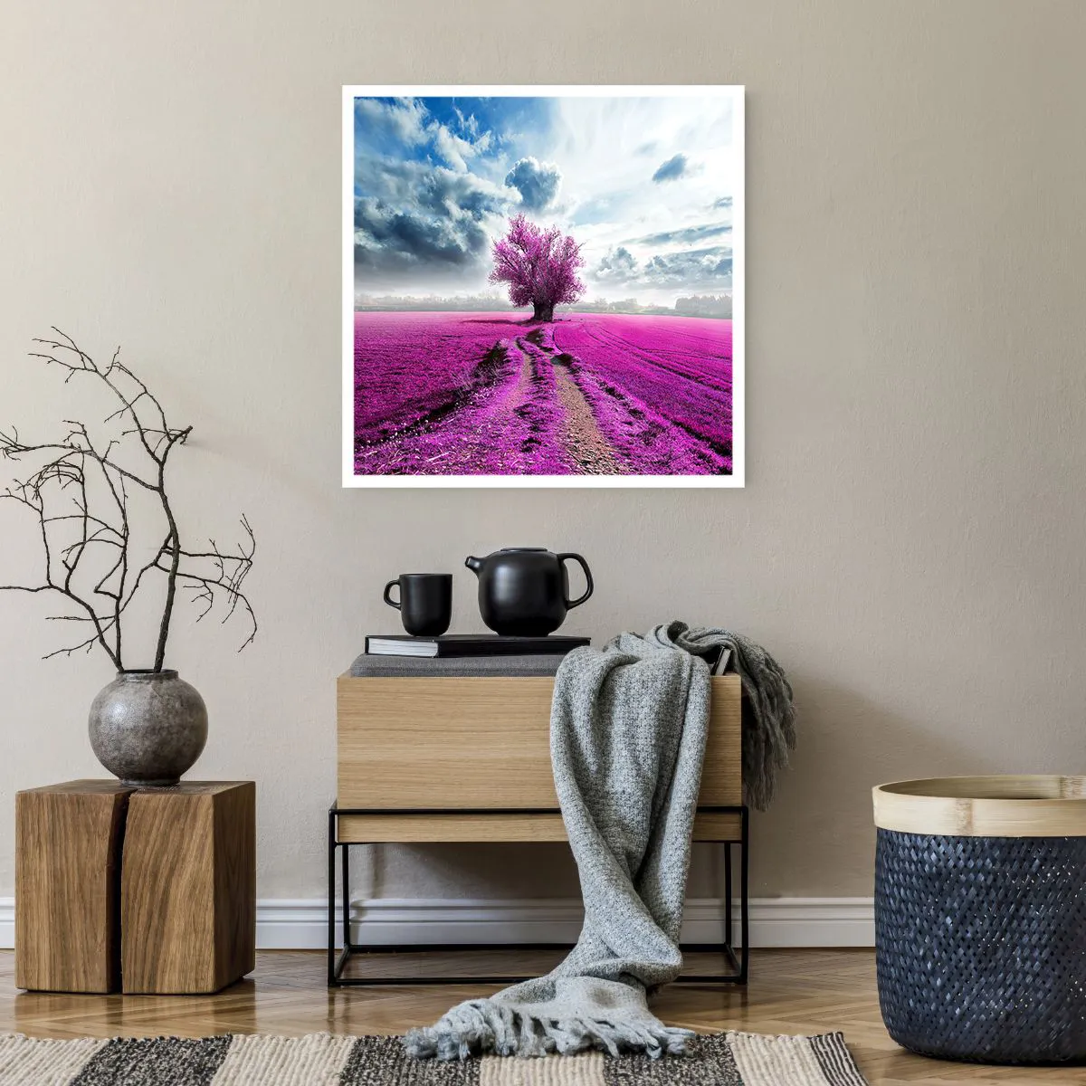 Plagát - Vresoviská - divočina - 60x60 cm