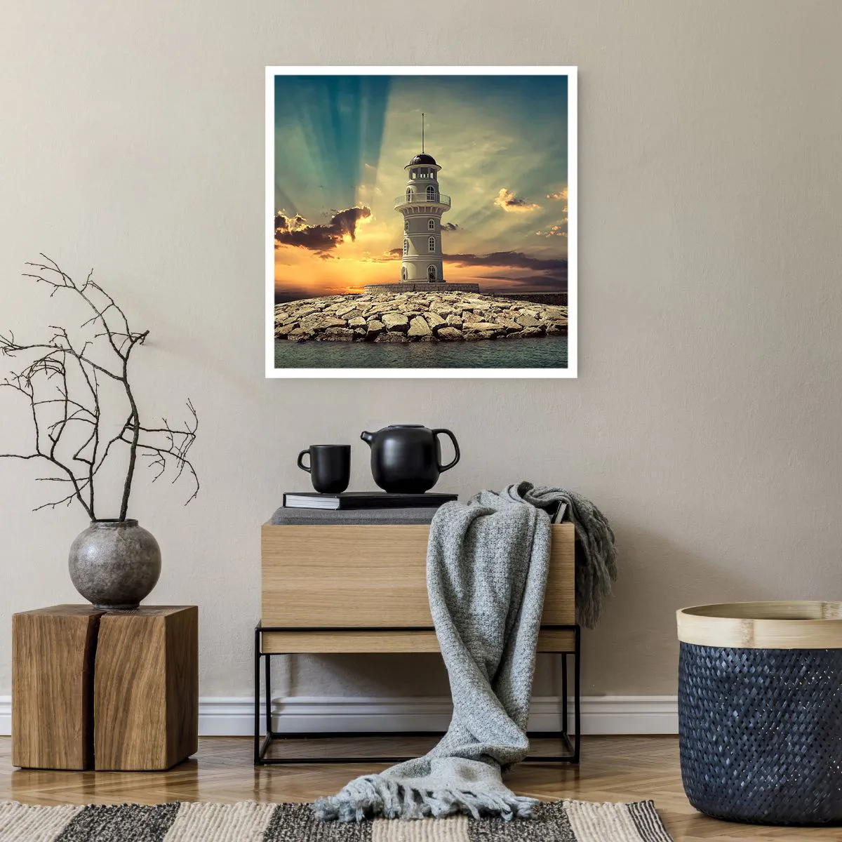 Poster - Light, Hope, Beauty - 60x60 cm